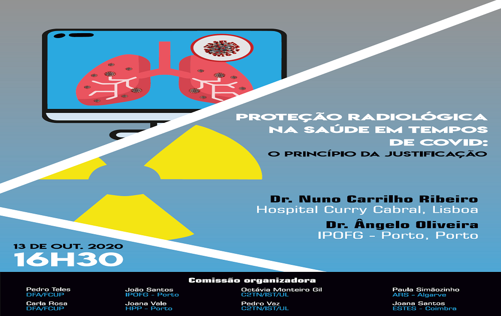 Webinar Proteção Radiológica em Portugal em tempos de COVID